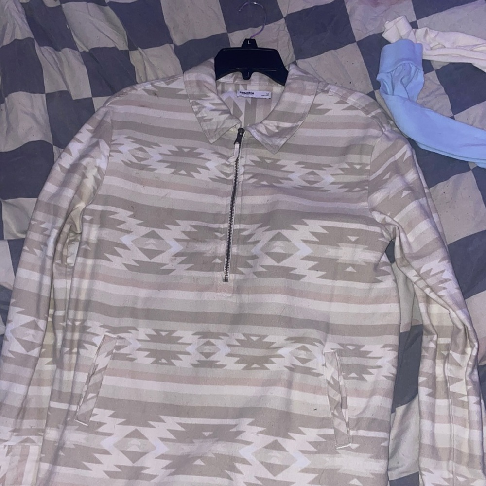 SONOMA AZTEC PRINT PULLOVER